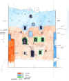 Kienburg Baualterplan der hofseitigen Fassade