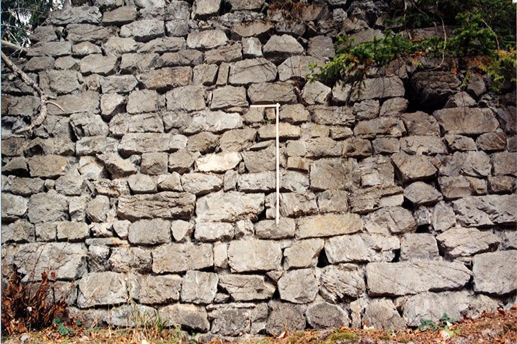 Henneberg: Mauerwerk der Ringmauer