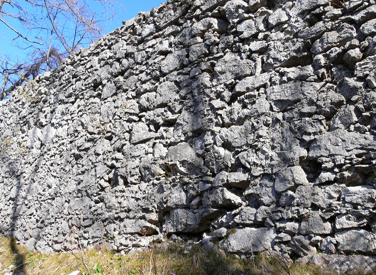 Mitterberg: Mauerwerk der Ringmauer