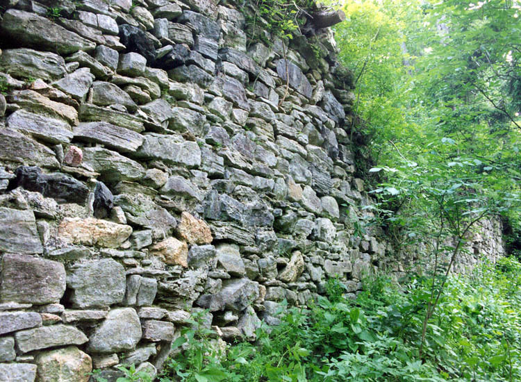 Thurnberg: Verlauf der nördlichen Ringmauer