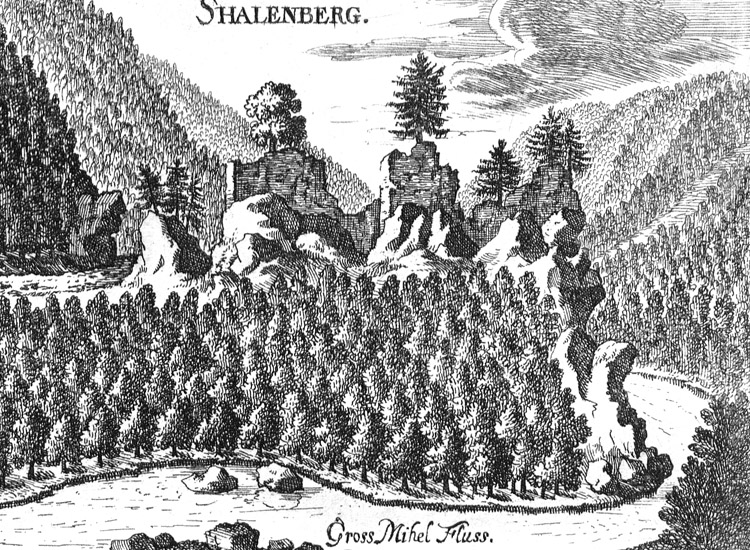 Schallenberg: Darstellung bei Vischer, 1674