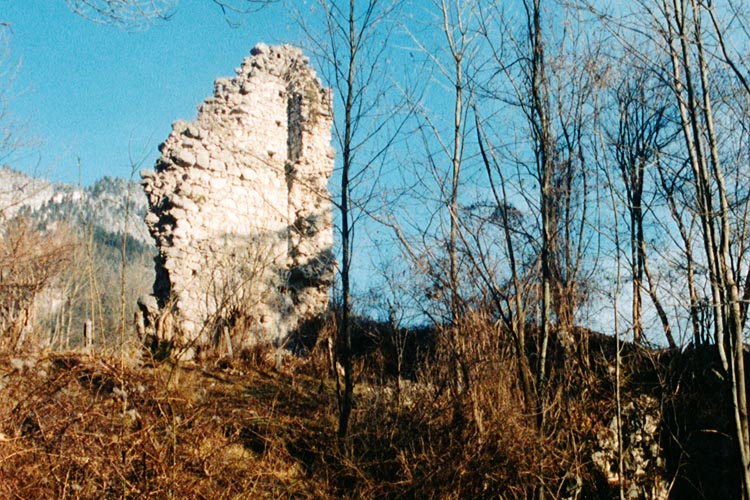 Oberstainach: Die einzige erhaltene Turmecke