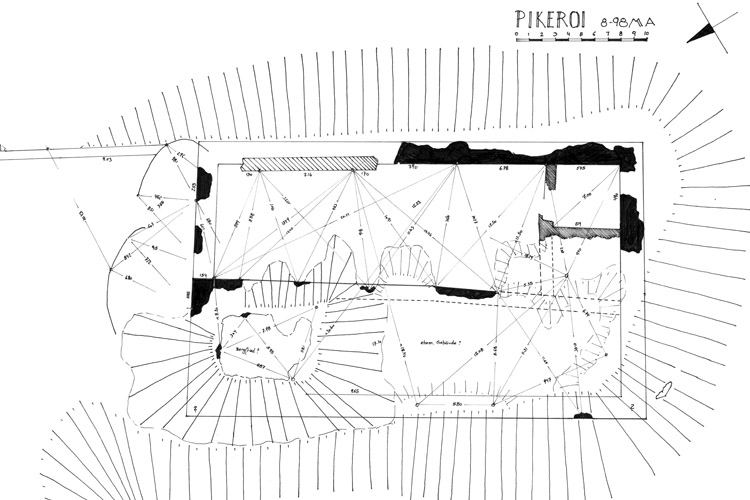 Pikeroi: Grundriss der Burganlage