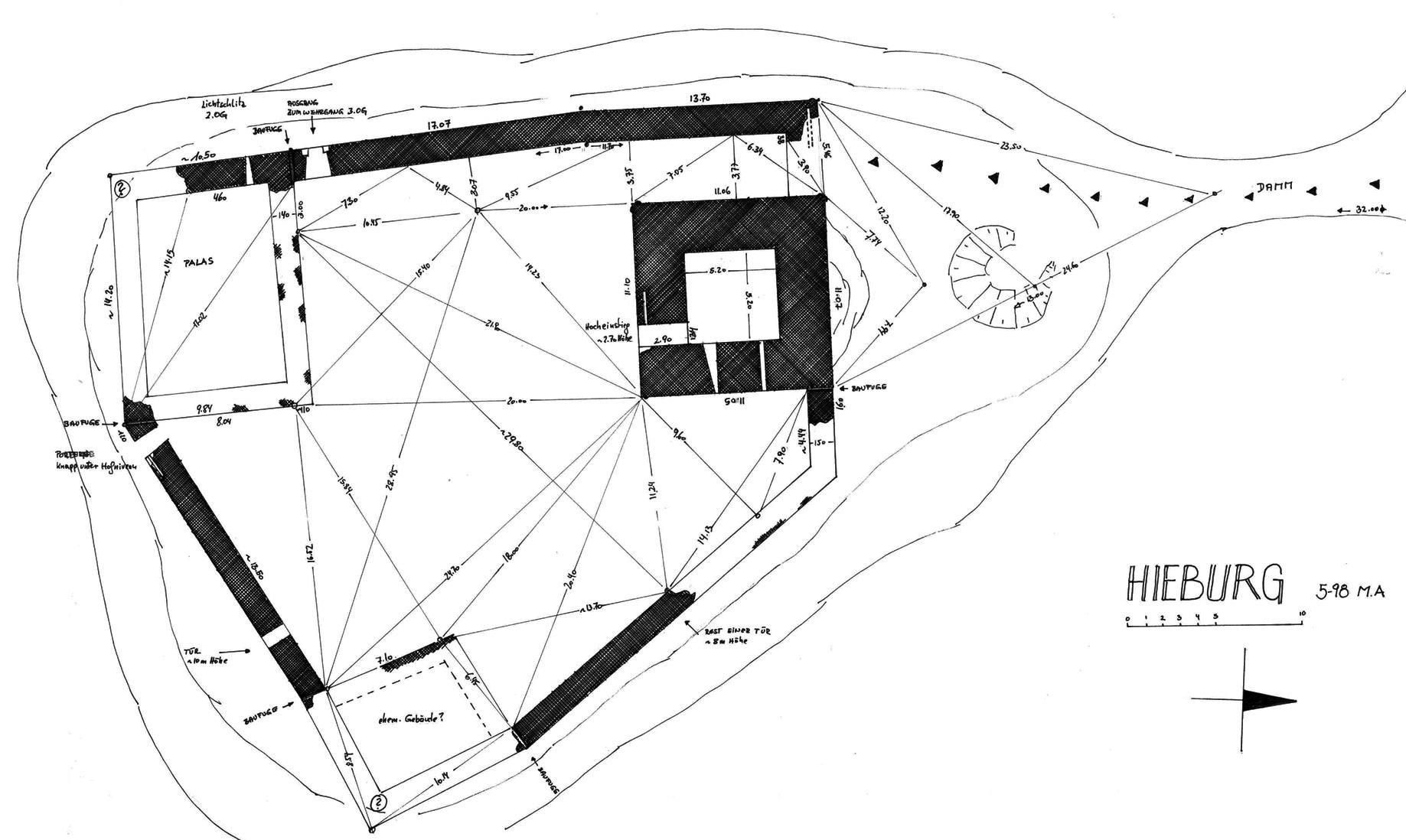 Hieburg: Grundriss, 1998