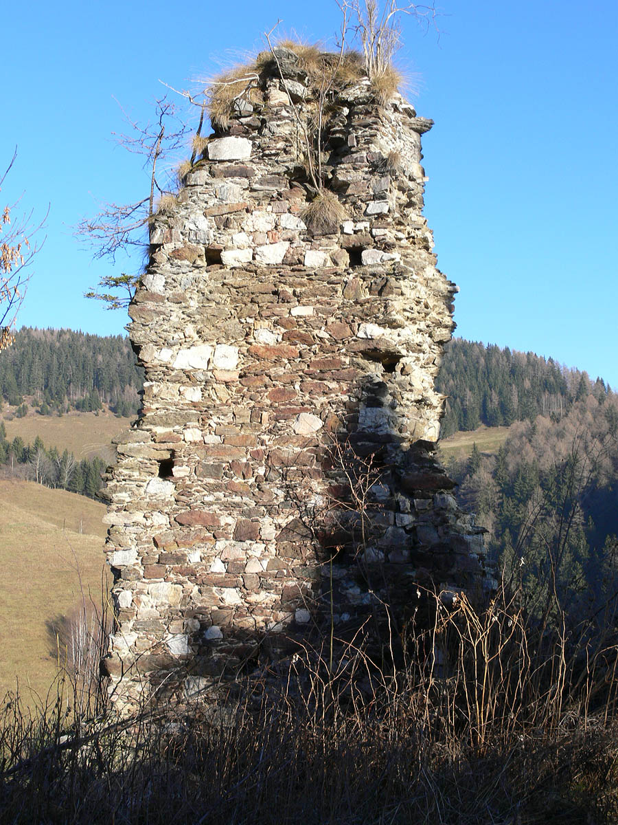 Offenburg: Mauerzahn am Südende der Hauptburg.