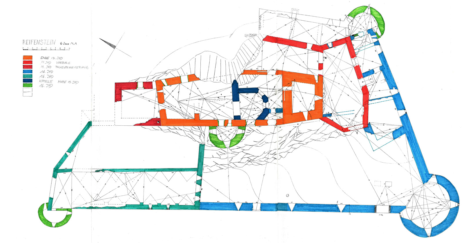 Reifenstein: Grundriss und Baualterplan, 2000.