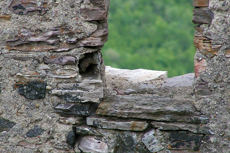 Schauenstein: Holzdübel für Fensterläden.