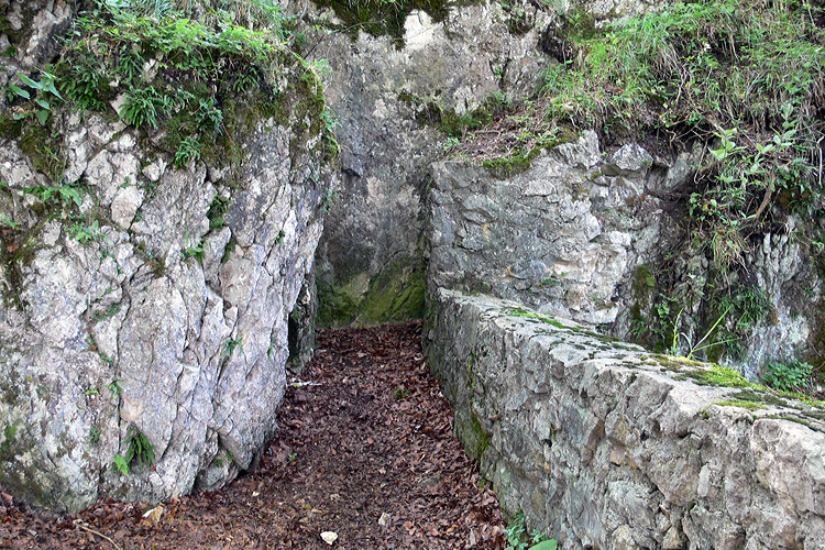 Wartenfels: nördliches Ende der Vorburg.