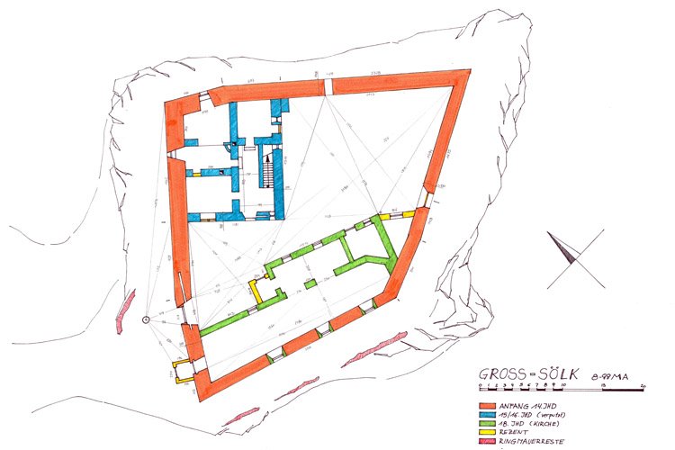 Gross-Sölk: Grundriss und Baualterplan