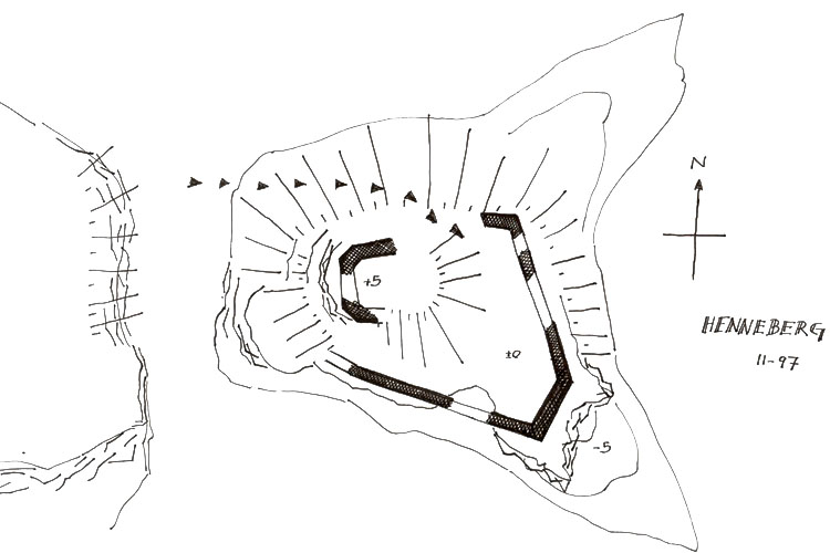 Henneberg, Grundriss Skizze
