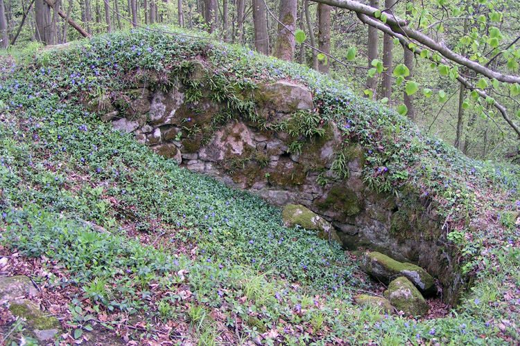 Mitterberg: Innenseite des Rundturms