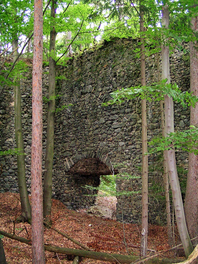 Untere Pernegg: Innenseite der Schildmauer