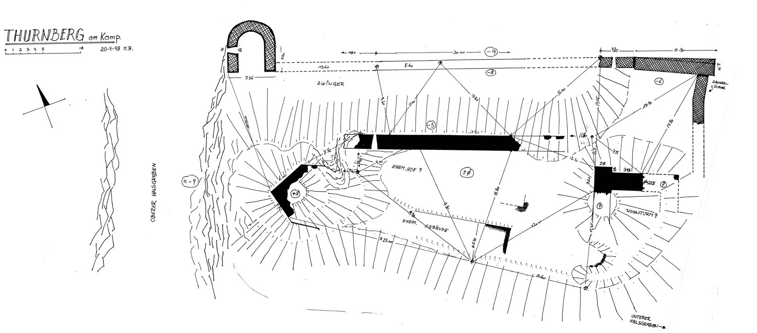 Thurnberg: Grundriss der Burganlage